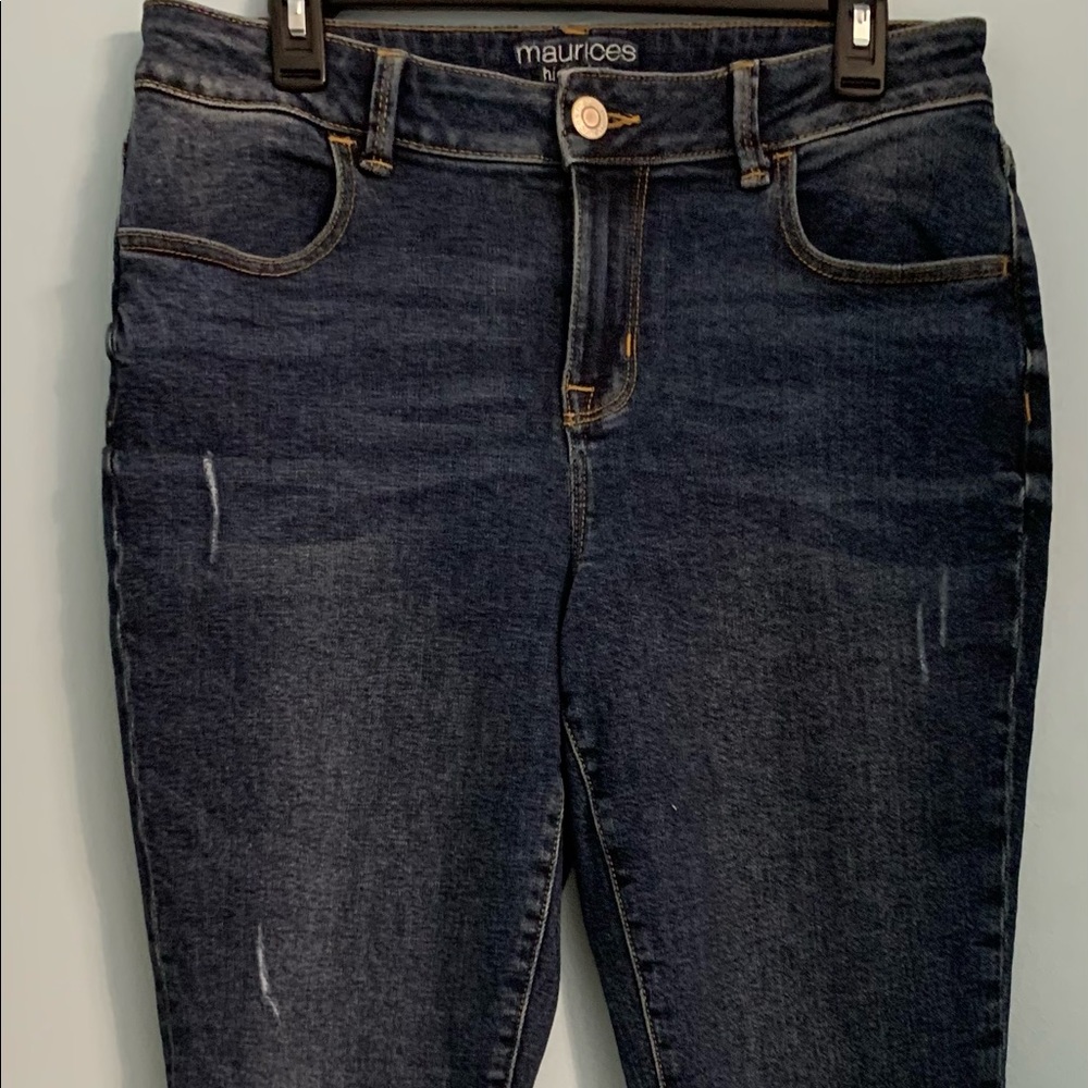 Maurice’s high-rise jeans.